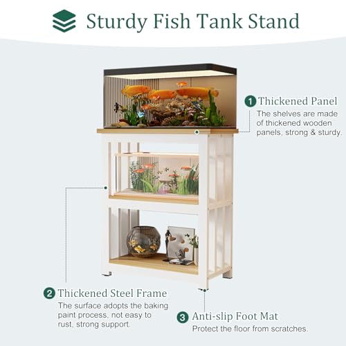 3-Tier Fish Tank & Terrarium Display Stand Cabinet
