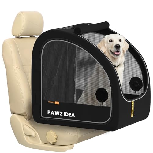 Collapsible Soft-Sided Dog Travel Crate for Cars