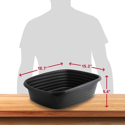 Large Sifting Cat Litter Box with Odor Control Tray