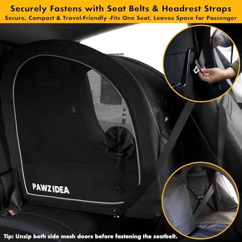 Collapsible Soft-Sided Dog Travel Crate for Cars