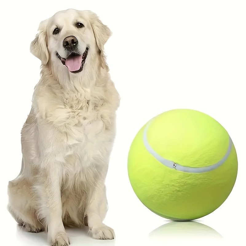Indestructible Squeaky Chew Ball for Aggressive Dogs