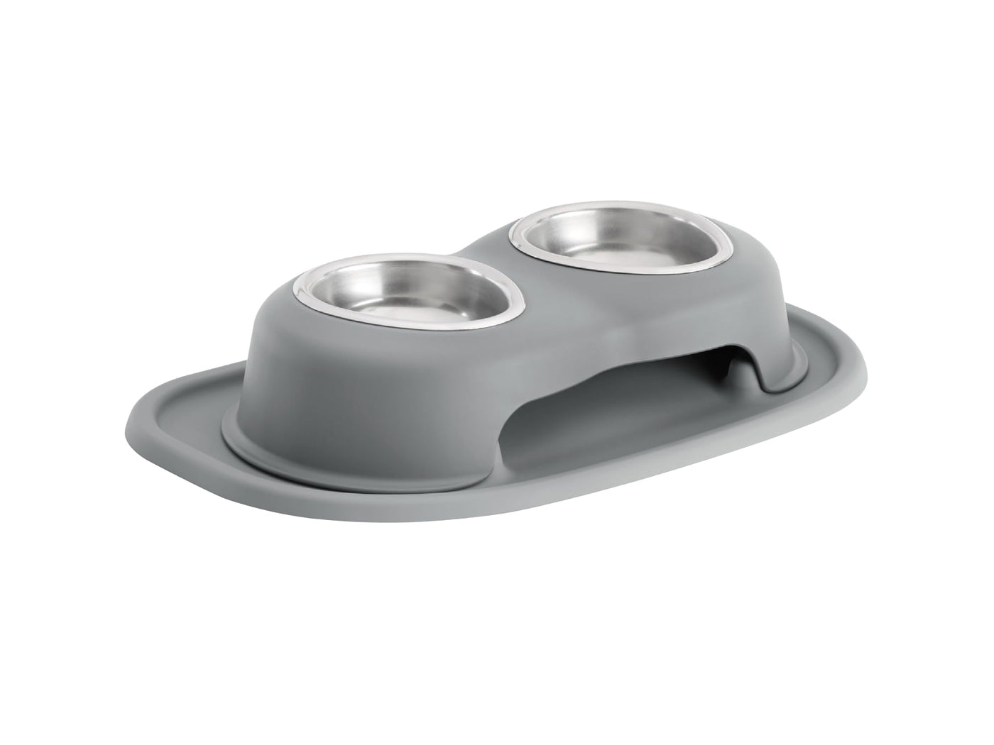 Elevated Double Pet Feeding System for Dogs & Cats