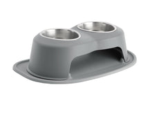 Elevated Double Pet Feeding System for Dogs & Cats