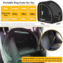 Collapsible Soft-Sided Dog Travel Crate for Cars