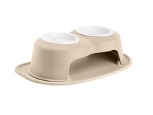 Elevated Double Pet Feeding System for Dogs & Cats