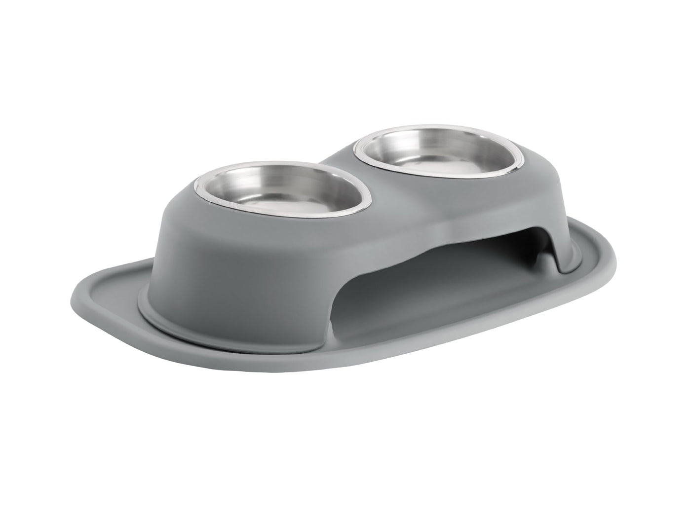 Elevated Double Pet Feeding System for Dogs & Cats