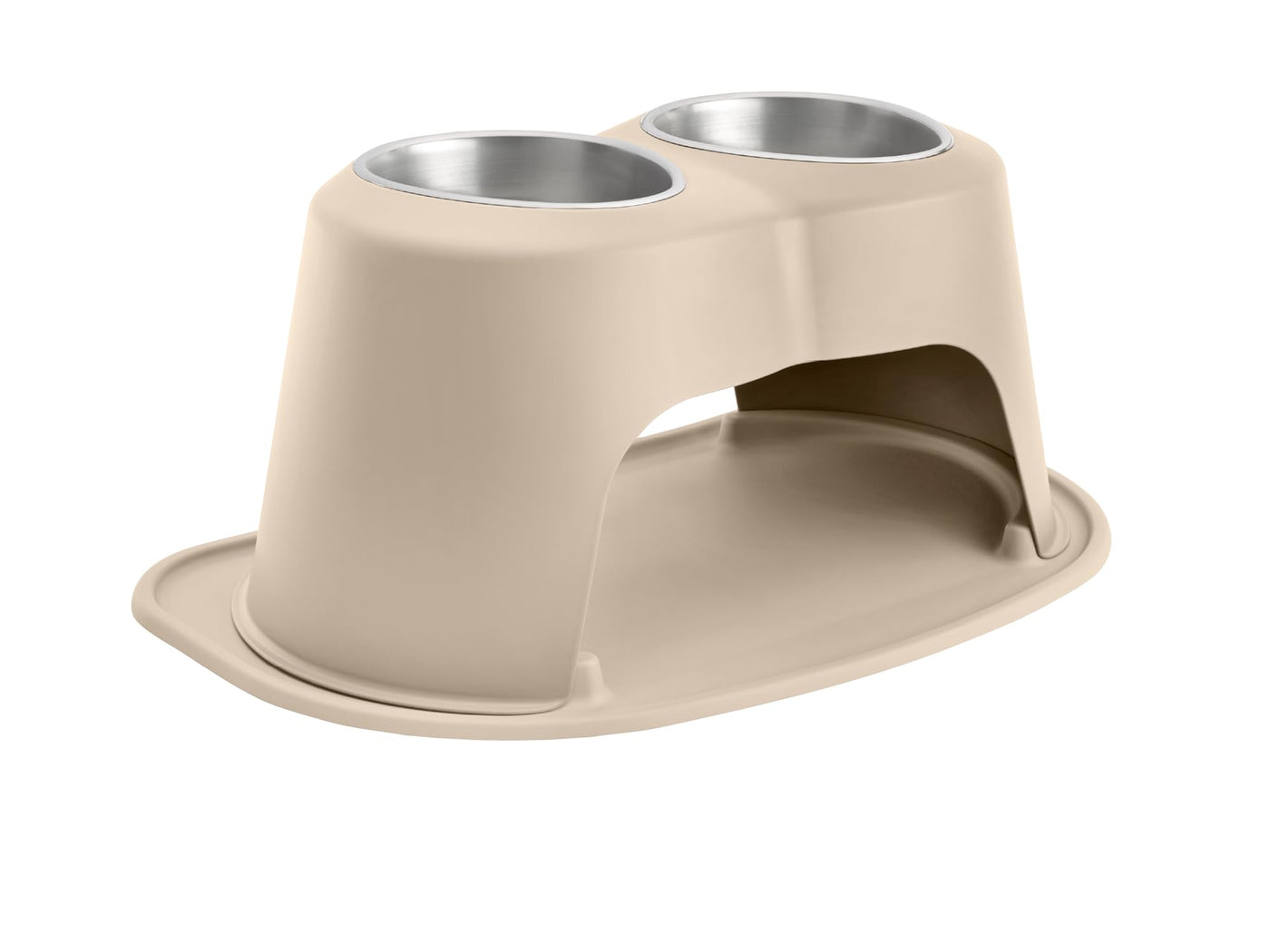 Elevated Double Pet Feeding System for Dogs & Cats