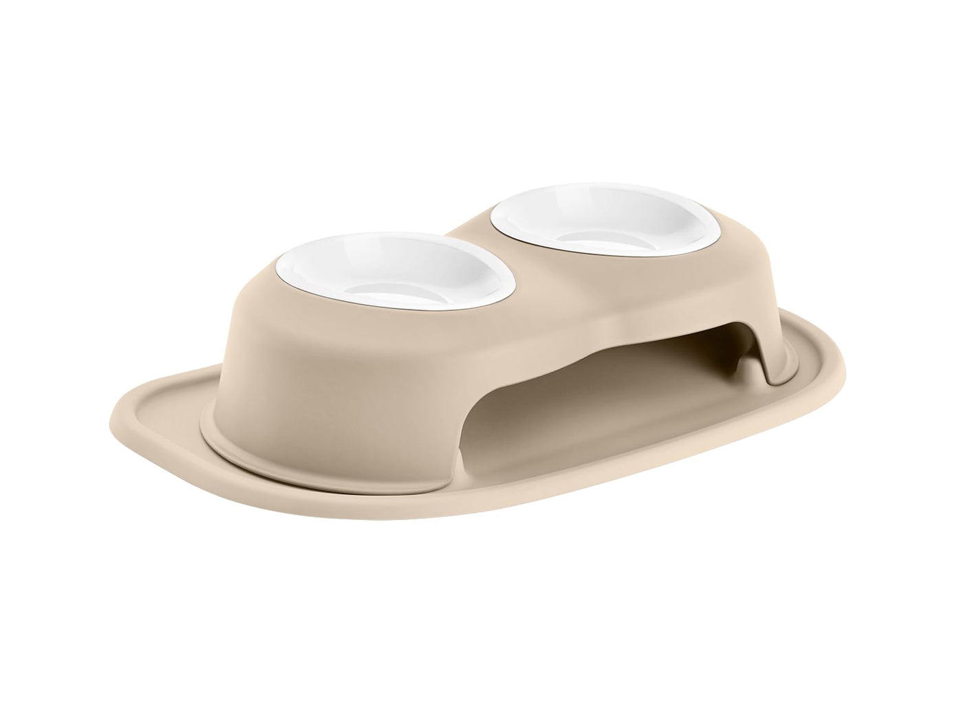 Elevated Double Pet Feeding System for Dogs & Cats