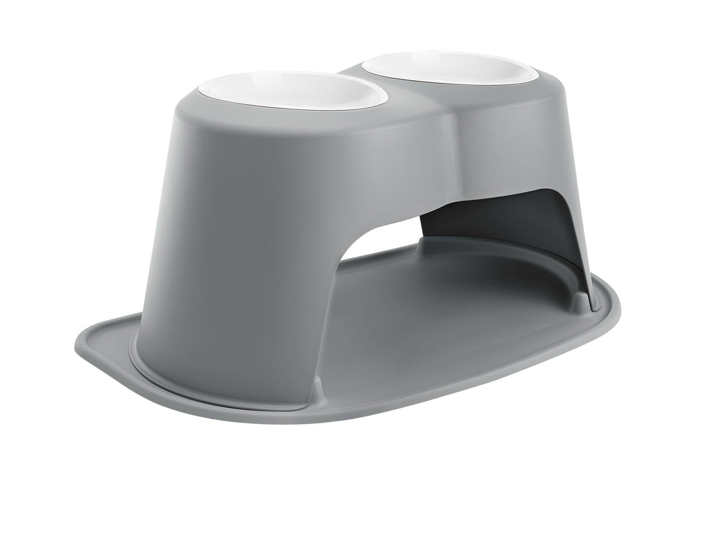 Elevated Double Pet Feeding System for Dogs & Cats