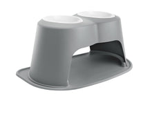 Elevated Double Pet Feeding System for Dogs & Cats