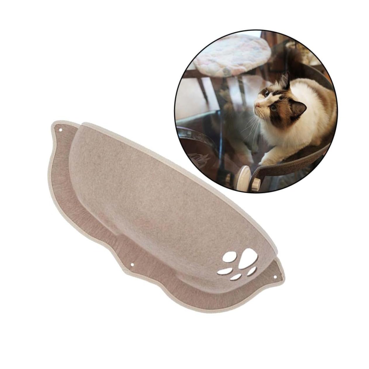 Space-Saving Window Cat Nest with Suction Cups