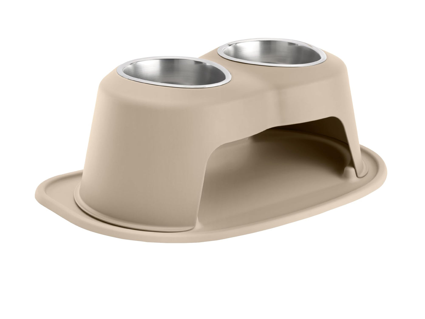 Elevated Double Pet Feeding System for Dogs & Cats
