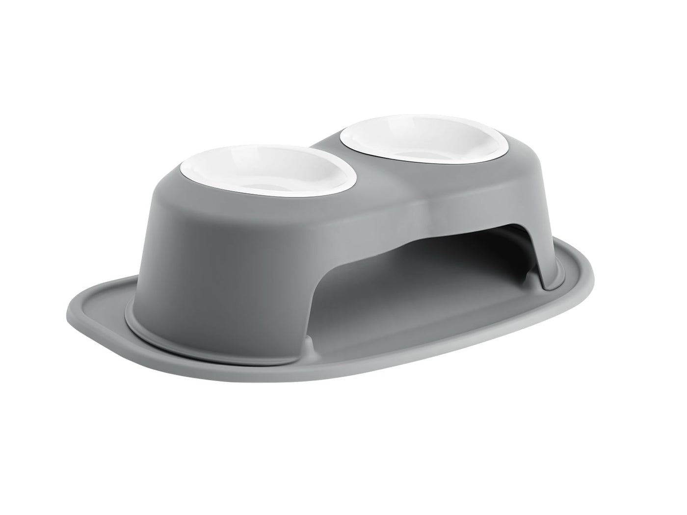 Elevated Double Pet Feeding System for Dogs & Cats