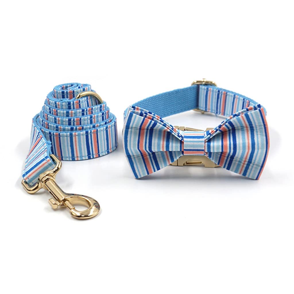 Personalized No-Pull Dog Harness & Leash Set with Bowtie