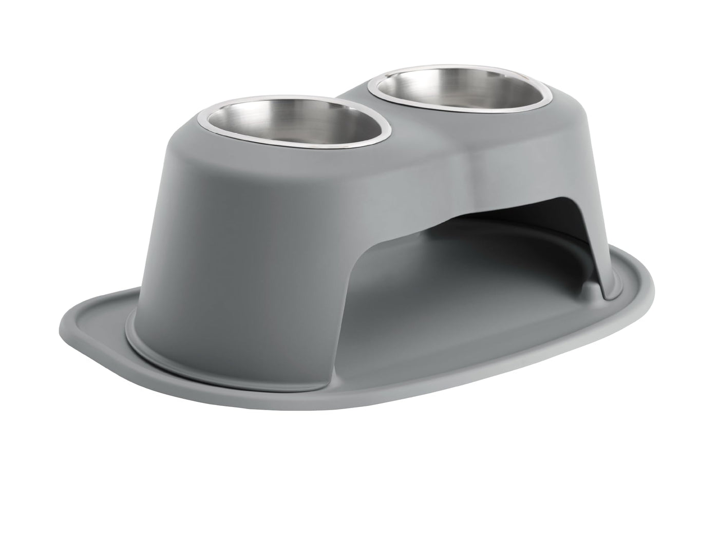 Elevated Double Pet Feeding System for Dogs & Cats