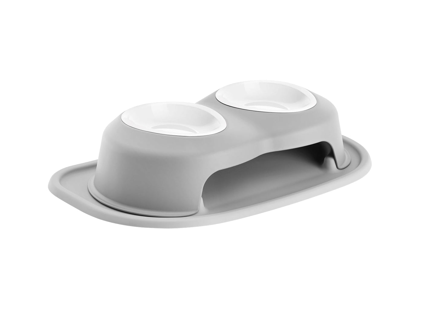 Elevated Double Pet Feeding System for Dogs & Cats