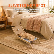 Beach Chair Cat Hammock with Sisal Scratcher & Toy Ball