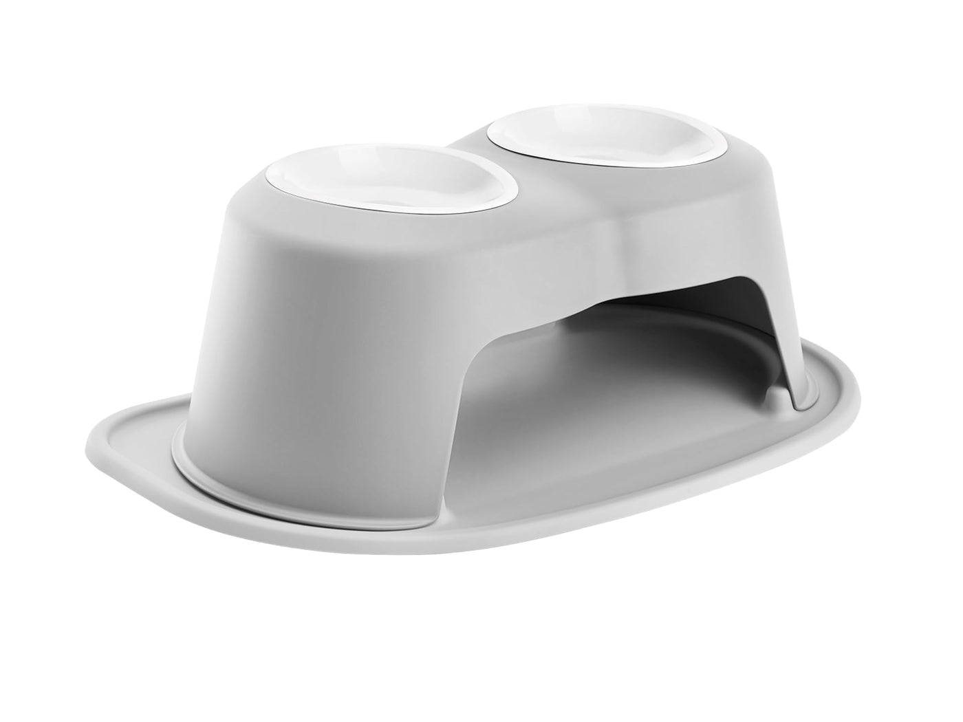 Elevated Double Pet Feeding System for Dogs & Cats