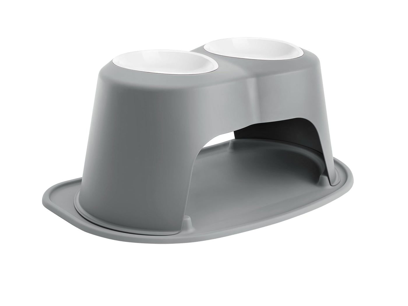 Elevated Double Pet Feeding System for Dogs & Cats