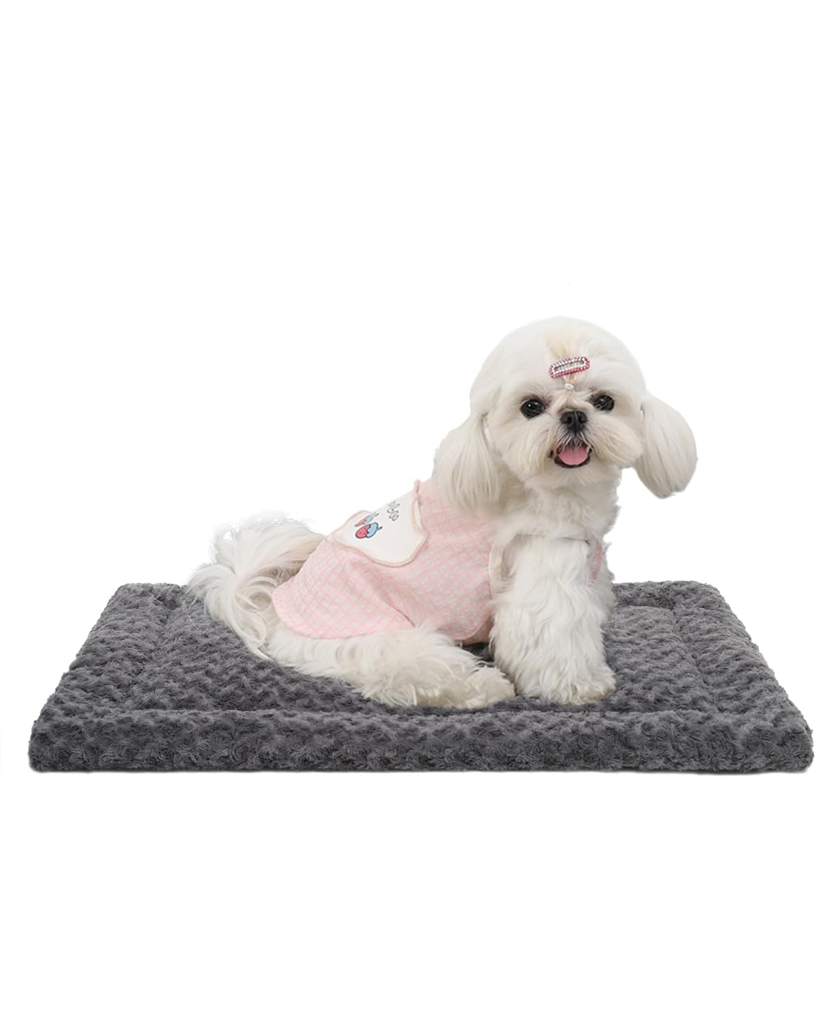 Washable Reversible Dog Crate Bed with Anti-Slip Pad
