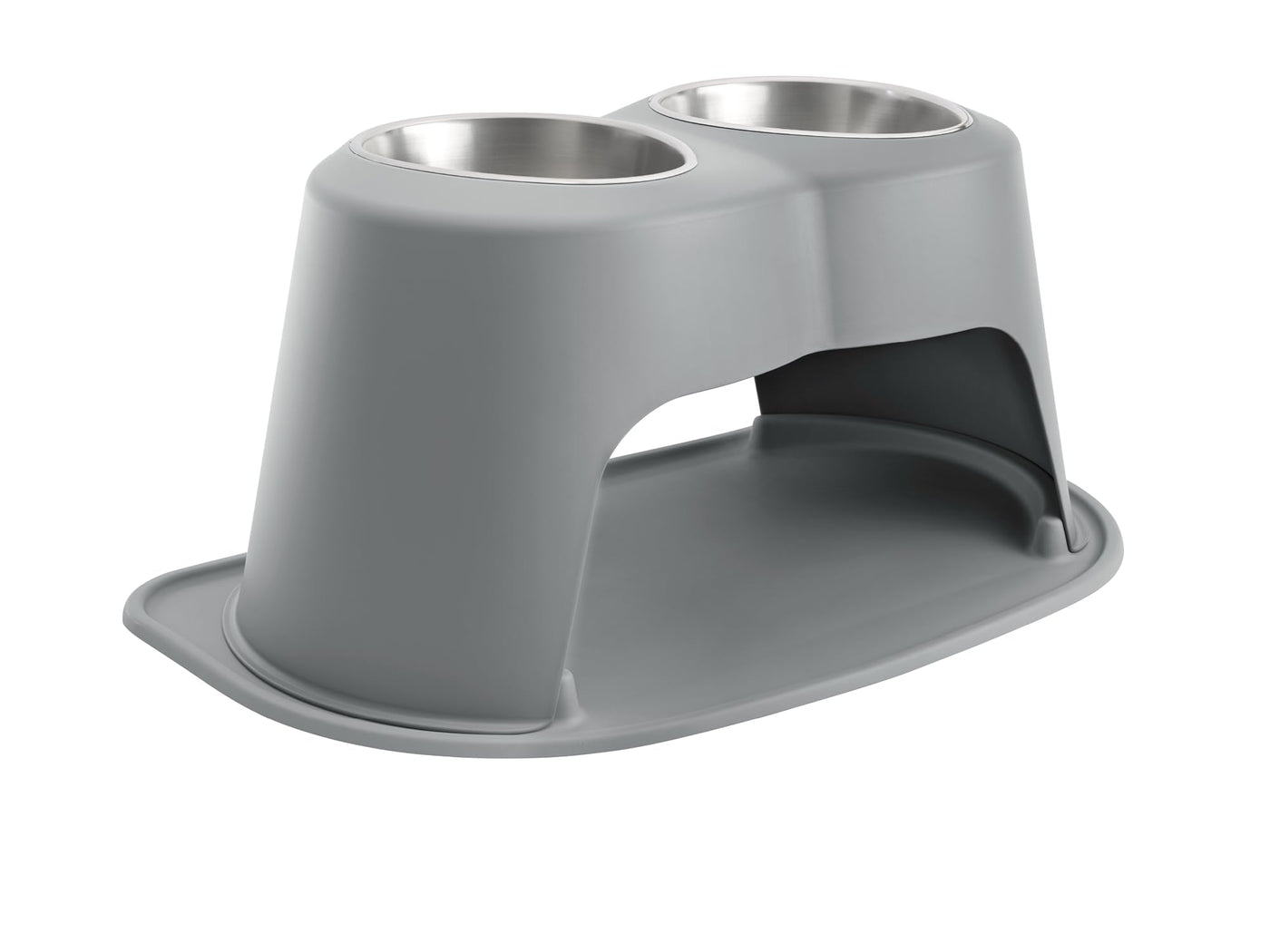 Elevated Double Pet Feeding System for Dogs & Cats