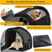 Collapsible Soft-Sided Dog Travel Crate for Cars