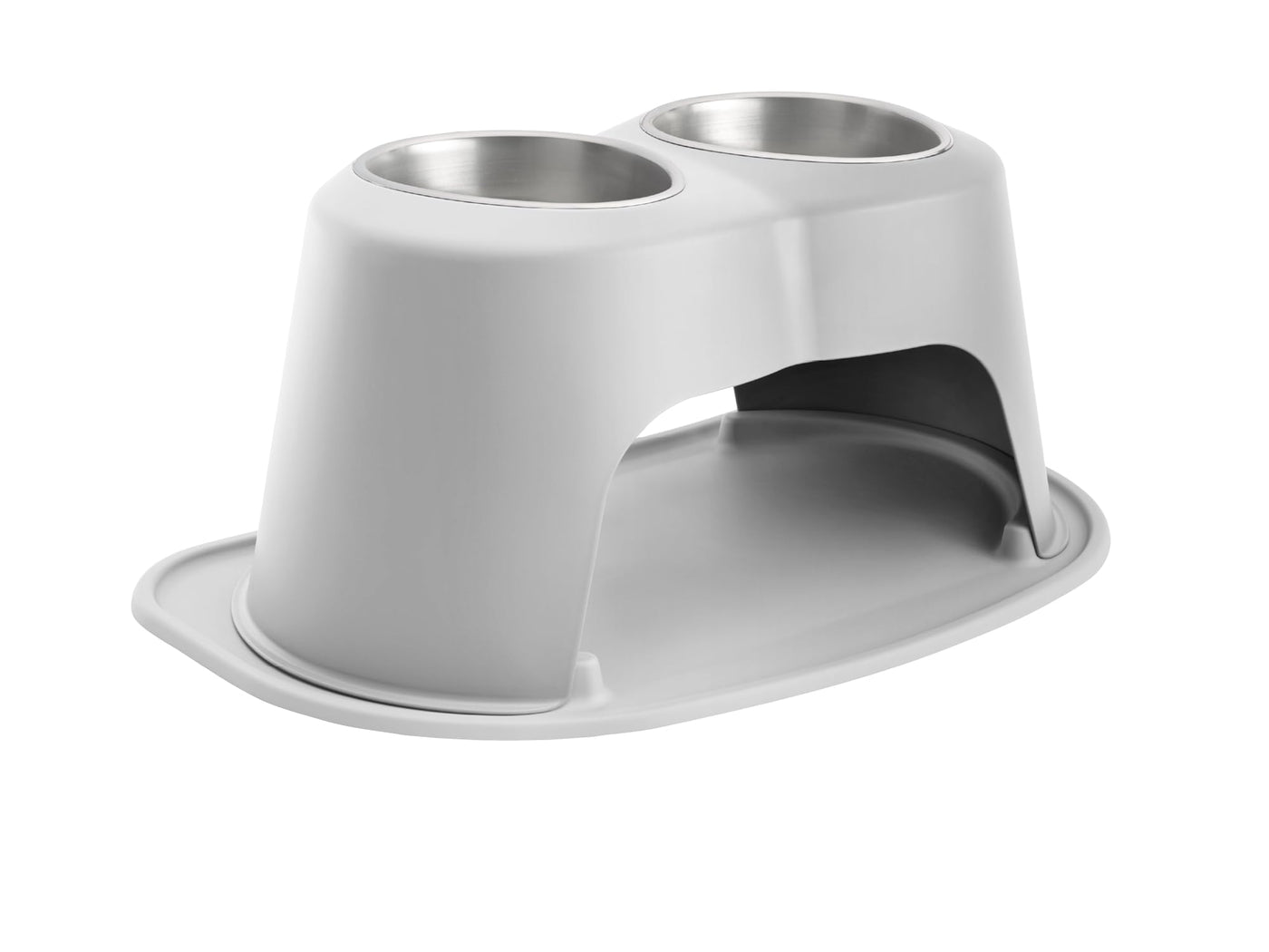 Elevated Double Pet Feeding System for Dogs & Cats