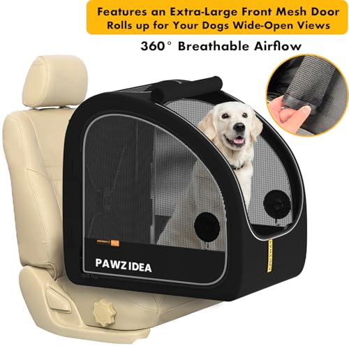 Collapsible Soft-Sided Dog Travel Crate for Cars