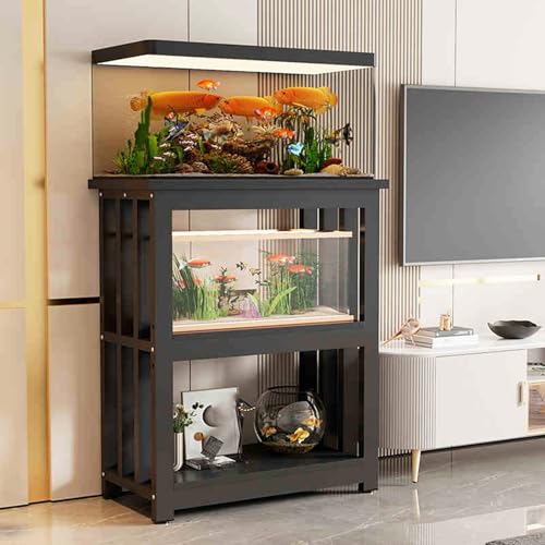 3-Tier Fish Tank & Terrarium Display Stand Cabinet