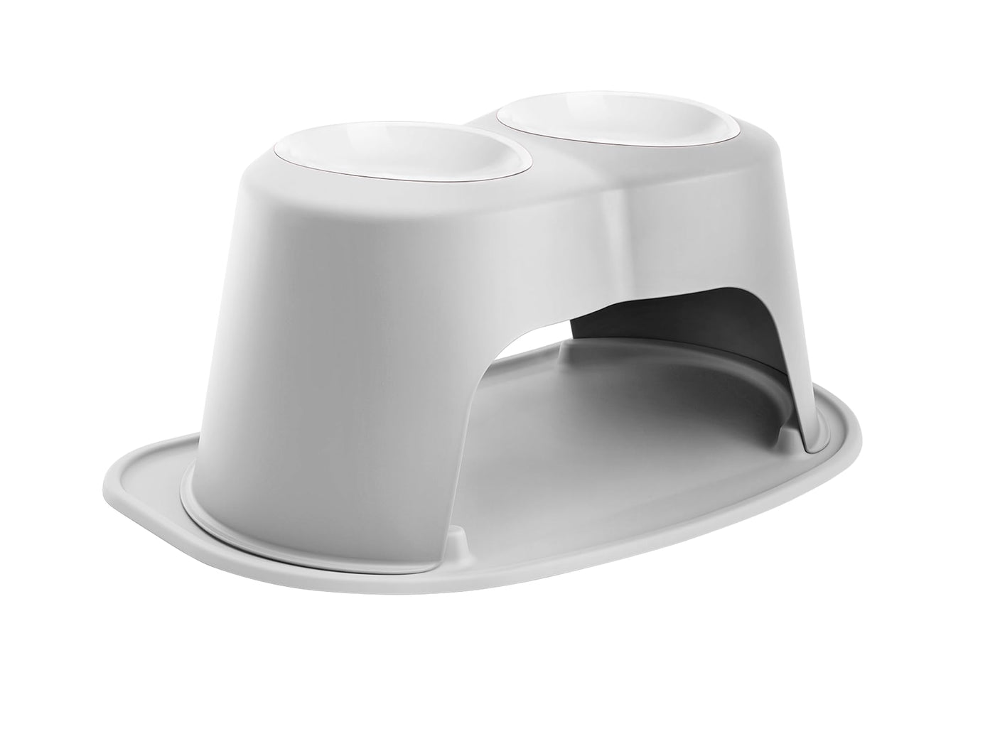 Elevated Double Pet Feeding System for Dogs & Cats