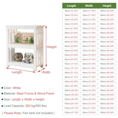 3-Tier Fish Tank & Terrarium Display Stand Cabinet