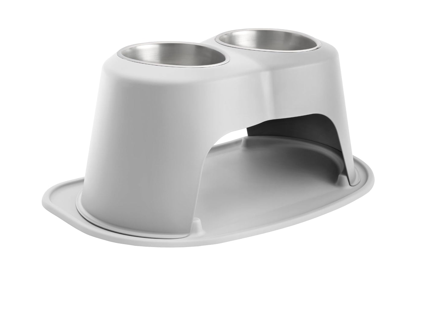 Elevated Double Pet Feeding System for Dogs & Cats