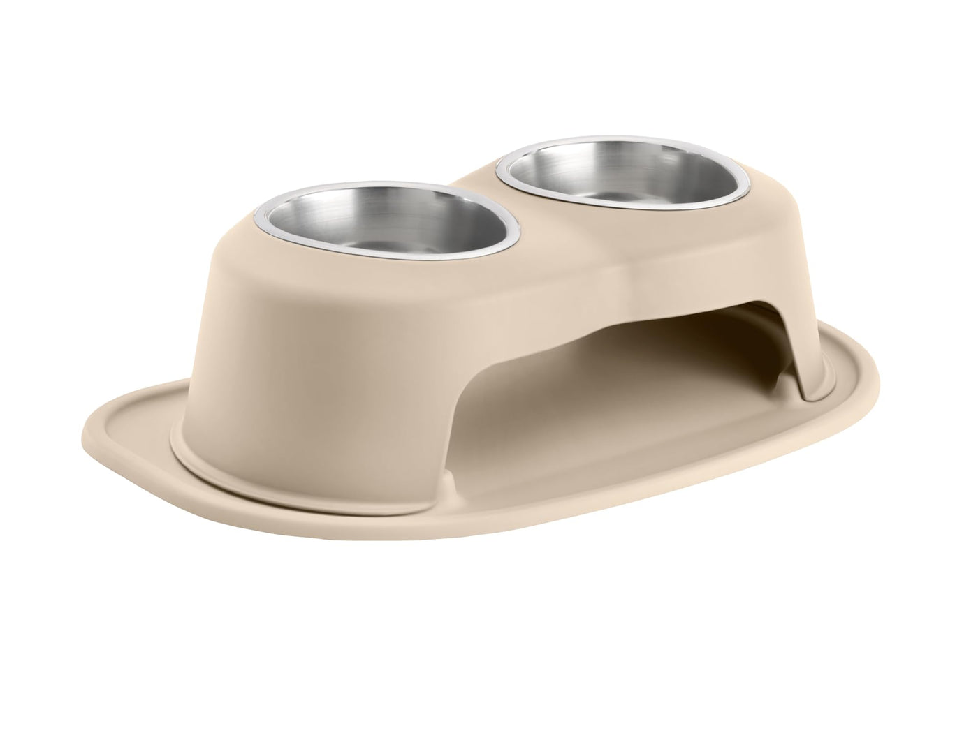 Elevated Double Pet Feeding System for Dogs & Cats