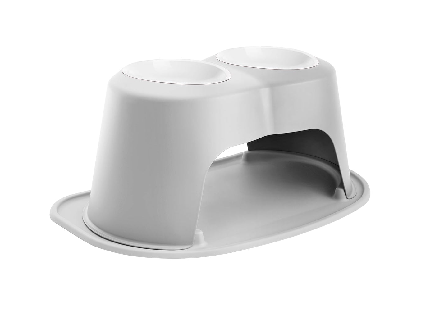 Elevated Double Pet Feeding System for Dogs & Cats