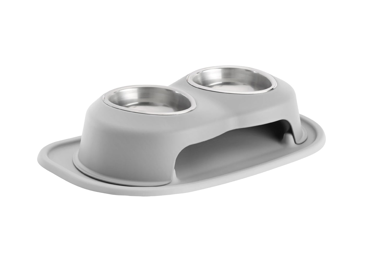 Elevated Double Pet Feeding System for Dogs & Cats