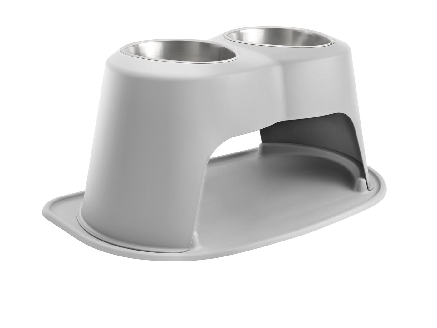 Elevated Double Pet Feeding System for Dogs & Cats