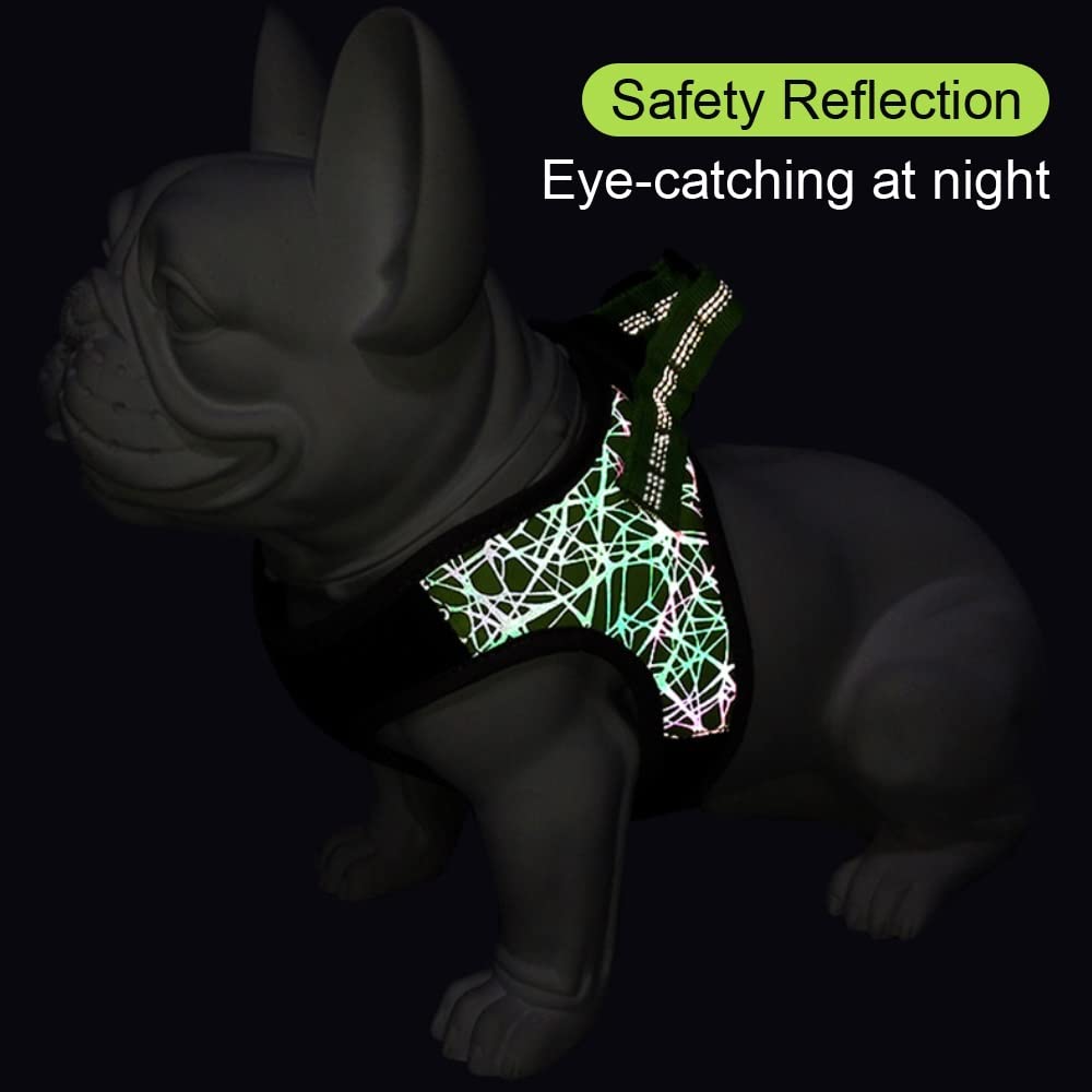 Reflective No-Pull Nylon Dog Harness for Small Dogs