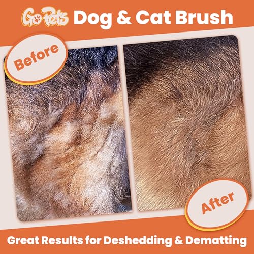 Self-Cleaning Slicker Brush & Deshedding Comb for Pets