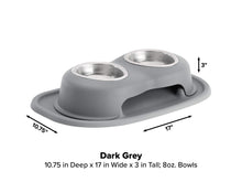 Elevated Double Pet Feeding System for Dogs & Cats