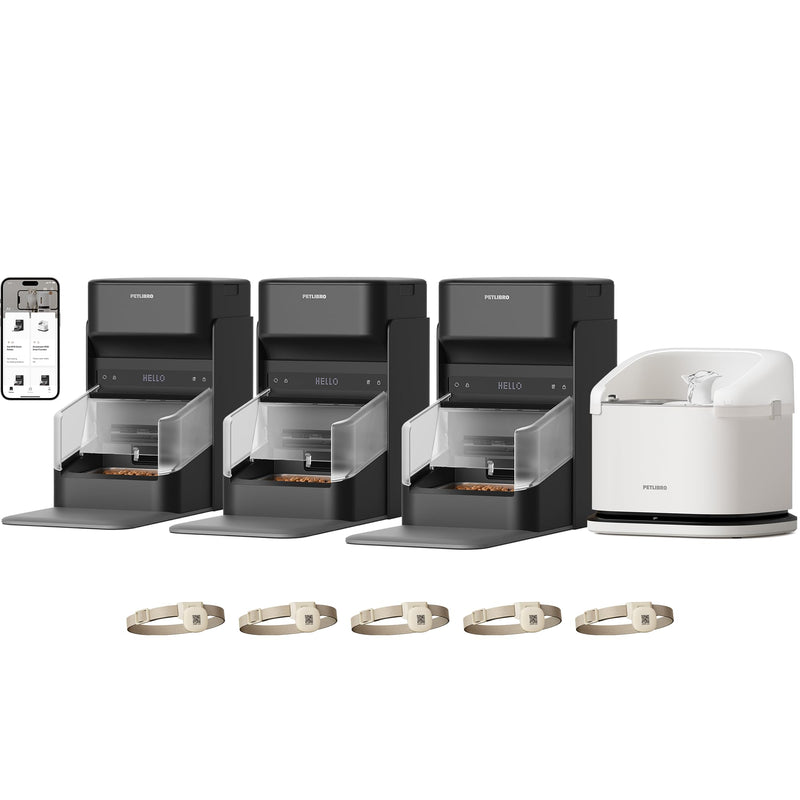 RFID Cat Feeder & Smart Water Fountain Bundle
