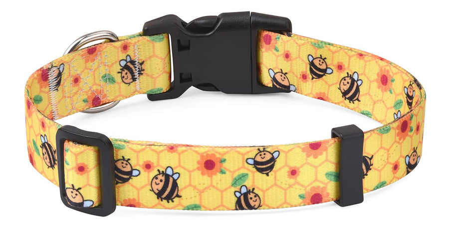 Bohemian Floral Adjustable Dog Collar for All Sizes