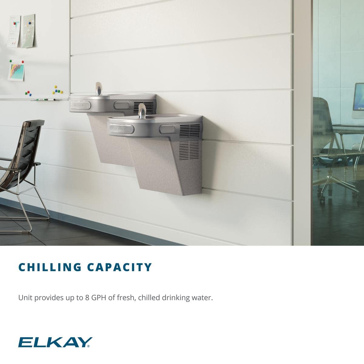 ADA Wall-Mount Non-Filtered Refrigerated Water Cooler