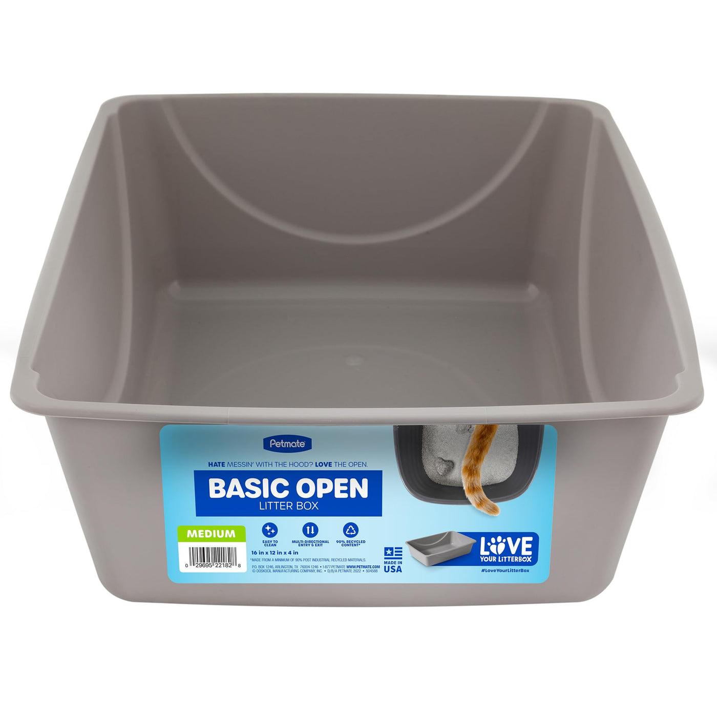 Basic Open Cat Litter Box Pan for Indoor Cats