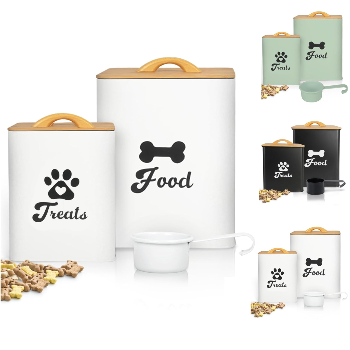 Airtight Dog Food & Treat Storage Container Set of 2