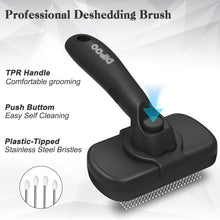 Self-Cleaning Shedding Brush for Dogs, Cats & Horses