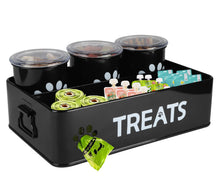 Airtight Metal Dog & Cat Treat Jar Set of 3 for Countertops