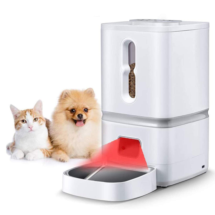 7L Programmable Pet Feeder with Stainless Steel Tray