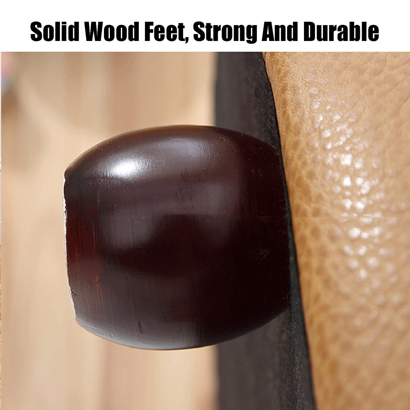 Luxury PU Leather Pet Sofa Bed with Solid Wood Frame