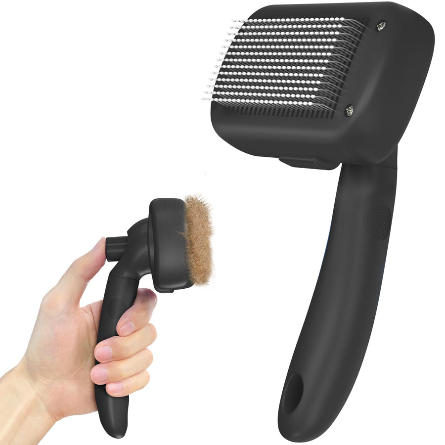 Self-Cleaning Shedding Brush for Dogs, Cats & Horses