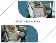 Medium Dog Car Booster Seat with Dual Safety Leashes